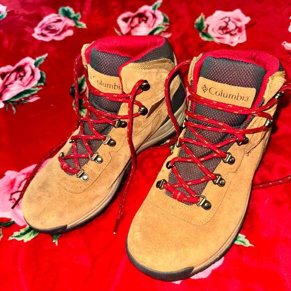 Columbia Newton Ridge Plus Waterproof Amped Hiking Boots | Women’s 11 Elk / Red - Picture 10 of 16